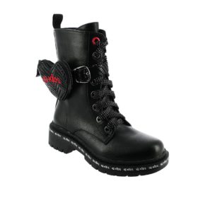 69.azores 155 black koritsi mpotaki derma patos girl ankle boots leather insole zipper